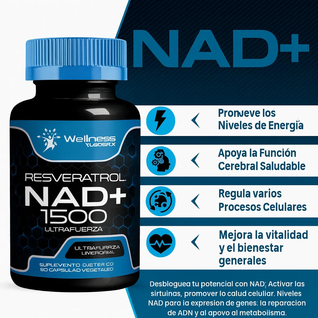 NAD+ Vitality™ – El secreto de la longevidad que tu cuerpo lleva años pidiendo.